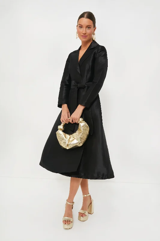 Online Only Black Lucille Wrap Dress