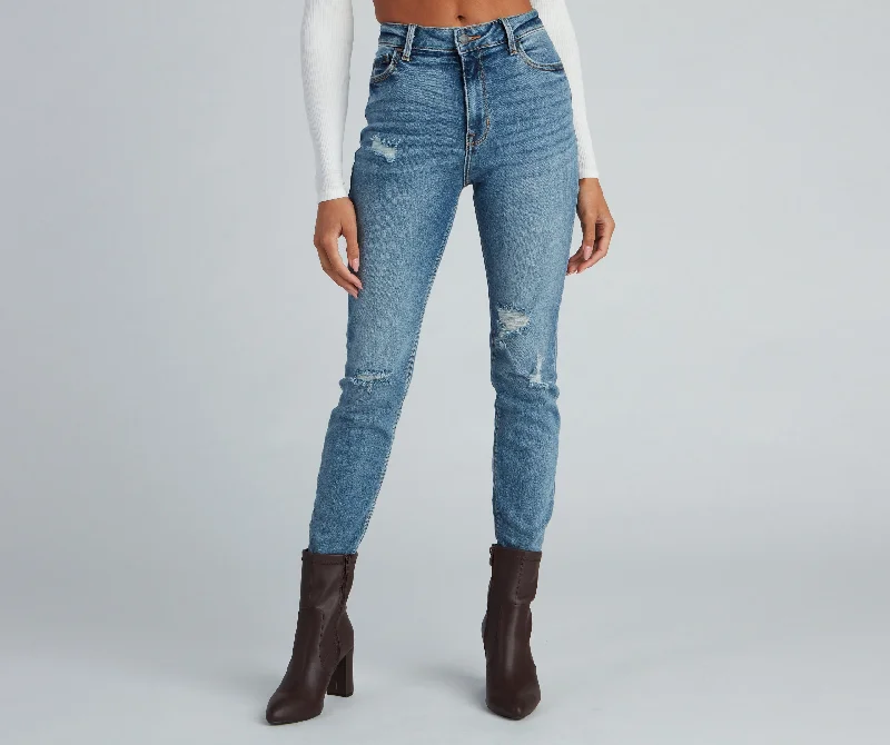 Special Discount Casual Vibes High-Rise Skinny Jeans