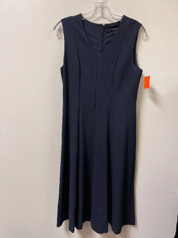Final Markdown Dress Casual Midi By Ann Taylor In Navy, Size: S