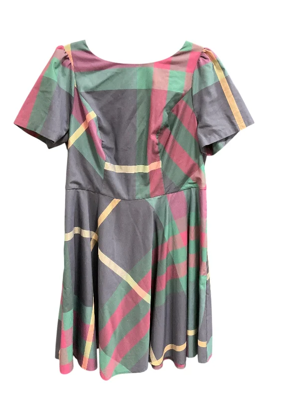 Lowest Prices Dress Casual Midi By Modcloth In Blue & Purple, Size: 18