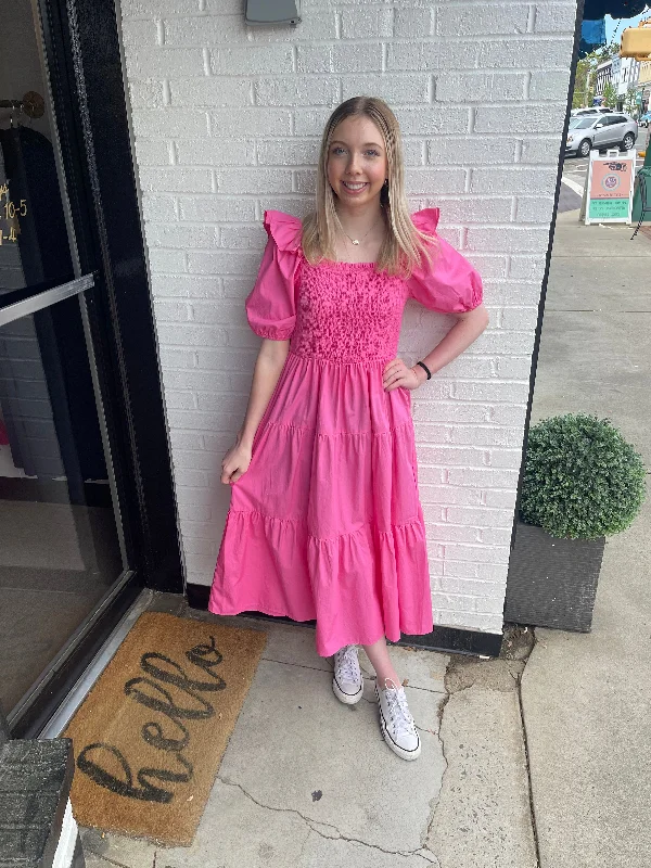 Exclusive Deal Pink Sunday Best Dress