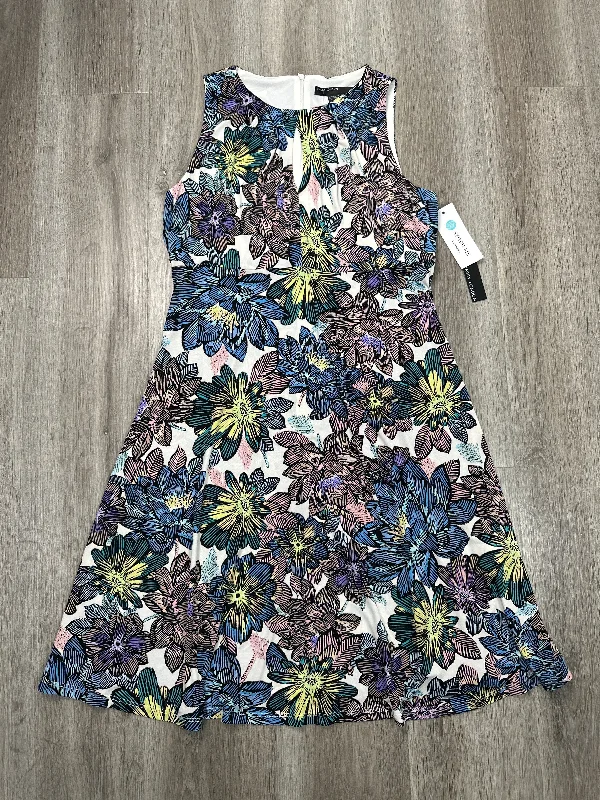 Midnight Madness Dress Casual Short By Maggy London In Floral Print, Size: M