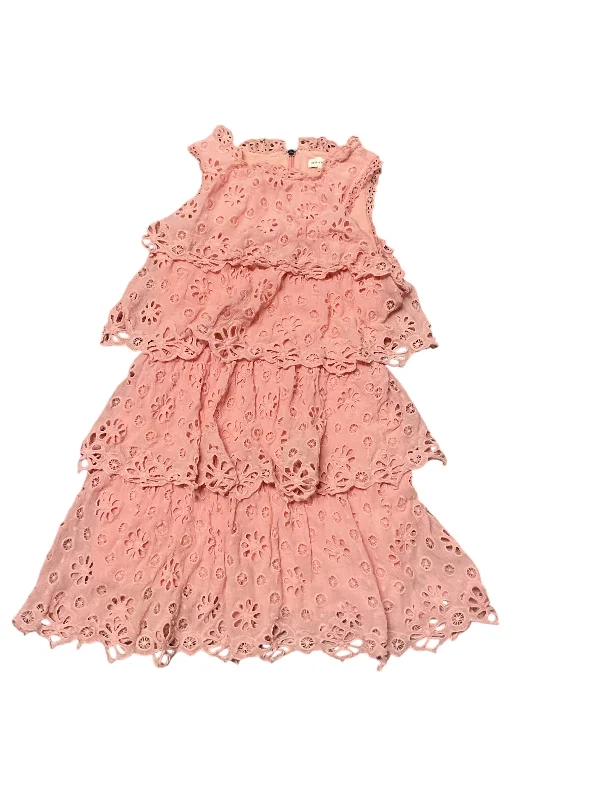 Unmissable Offer Dress Casual Short By Rebecca Taylor In Pink & Purple, Size: 10