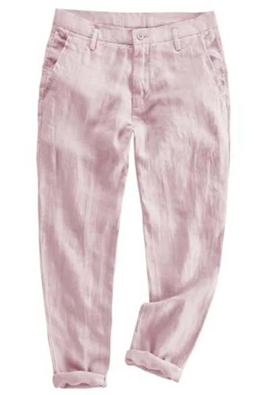 Closeout Simple Elastic Waist Loose Casual Men's Lightweight Pants
