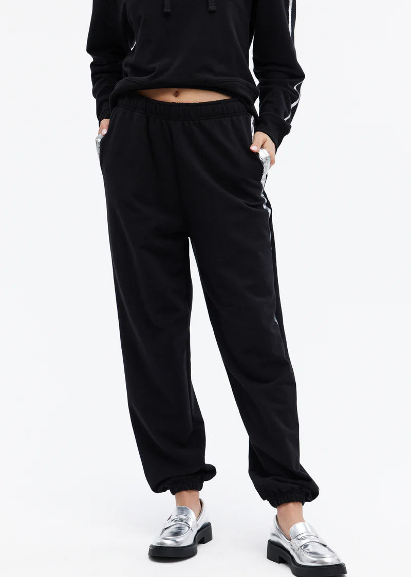 Shop and Save Chanel Metallic Tipped Sweatpants