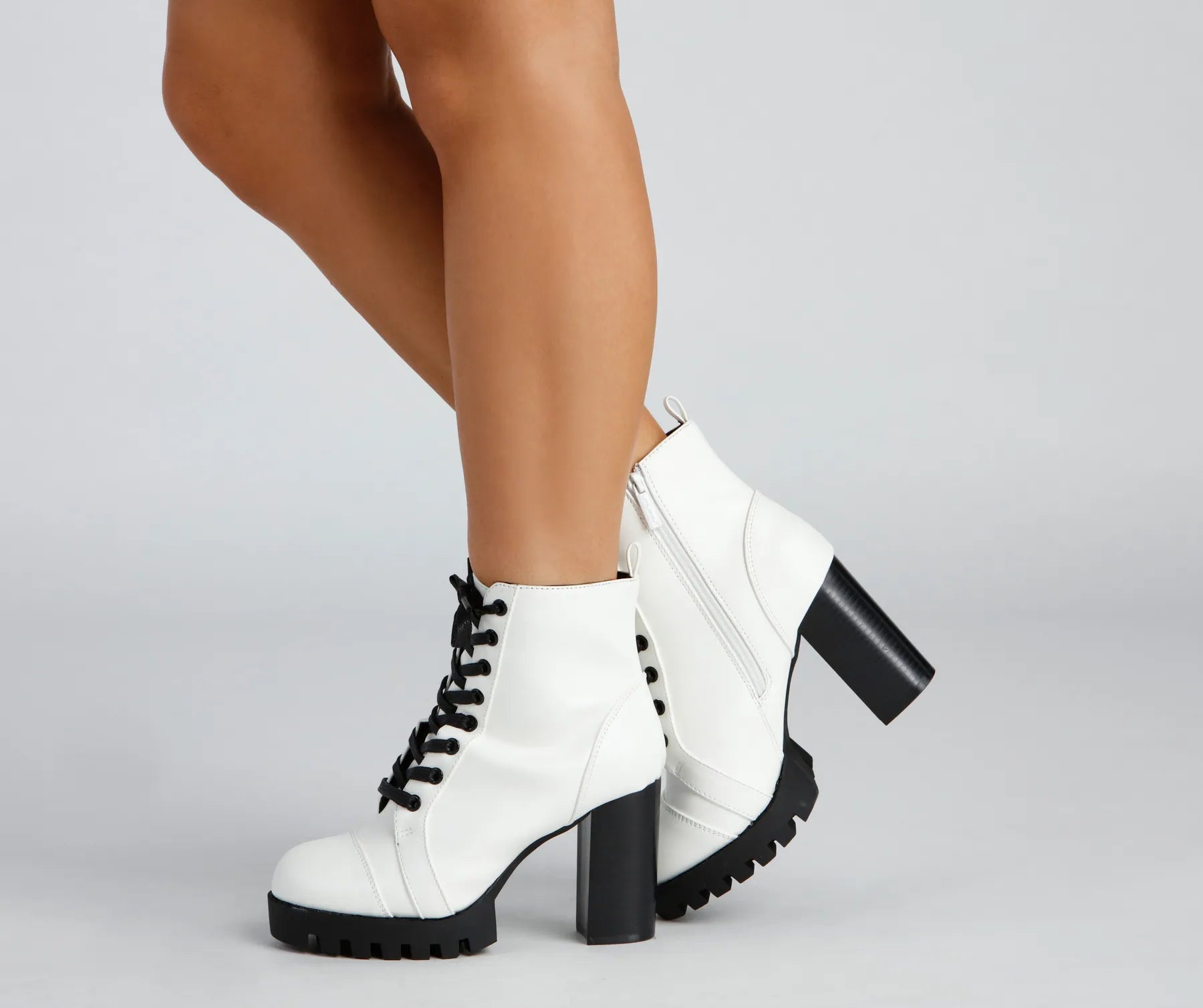Closeout Feelin' Bold Lace-Up Booties