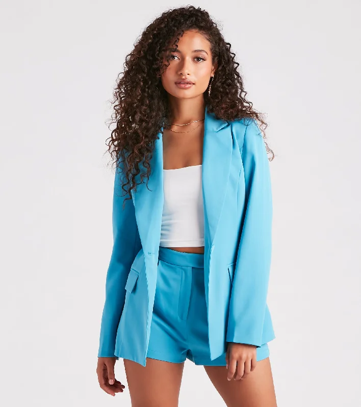 Price Rollback Bold Moves Woven Blazer