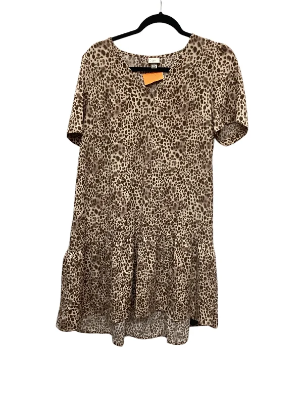 Sale Event Dress Casual Short By A New Day In Animal Print, Size: M