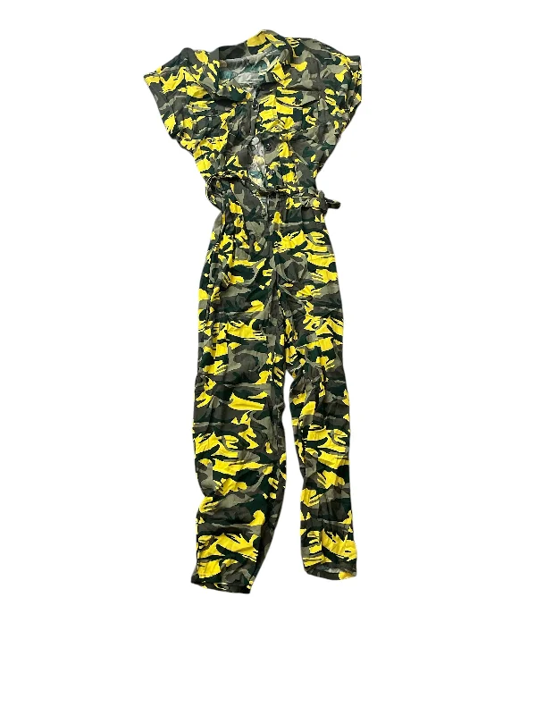 Today Only Dress Casual Maxi By Clothes Mentor In Green & Yellow, Size: 0