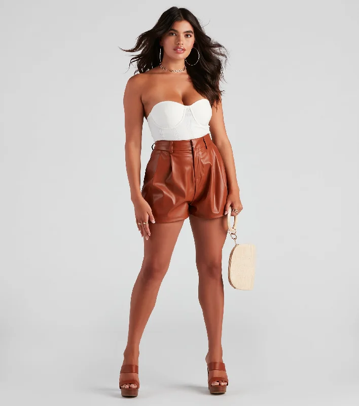 Special Promotion Totally Edgy Faux Leather Shorts