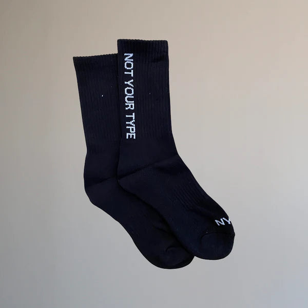 Referral Discount NYT Socks I Black