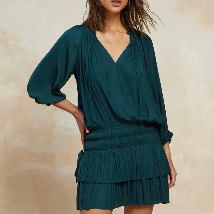 Quick Sale Aurelie Pleated Dress