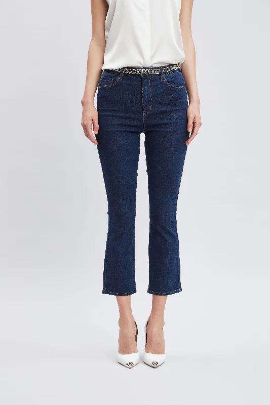 Bargain Blast Micro Flare Cropped Jeans