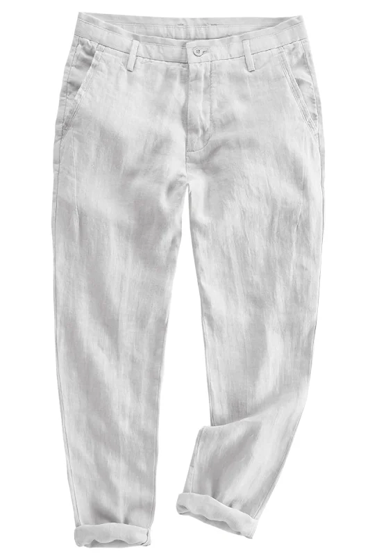 Epic Deals Men's Elastic Waist Loose Casual Summer Solid Color Pants