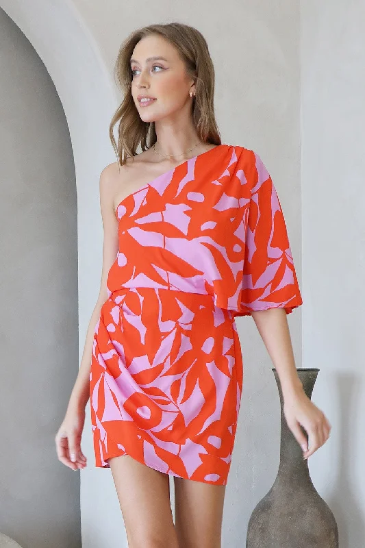 Year-End Clearance Tropic One-Sleeve Dress