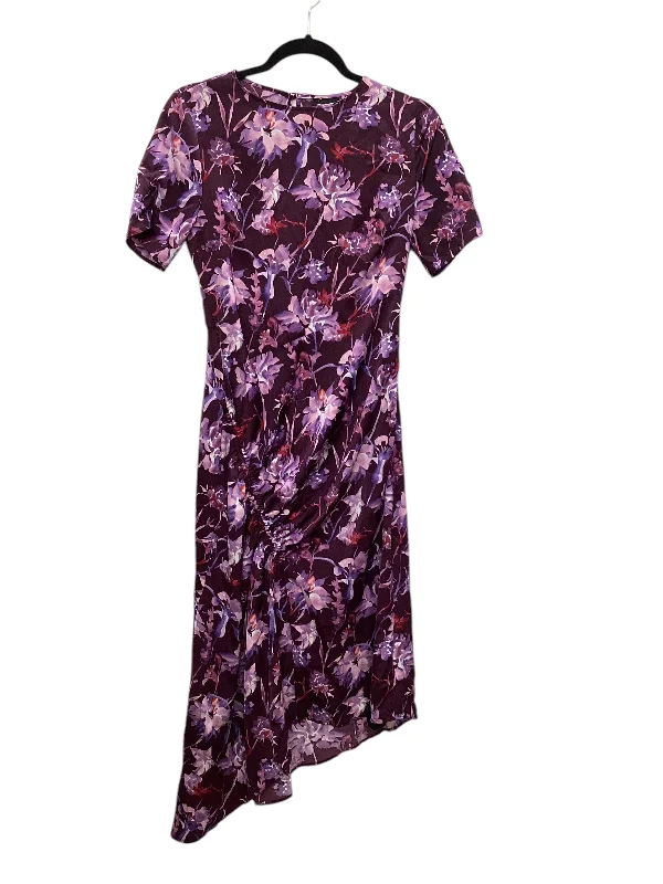 Overstock Dress Casual Short By Who What Wear In Purple, Size: Xs