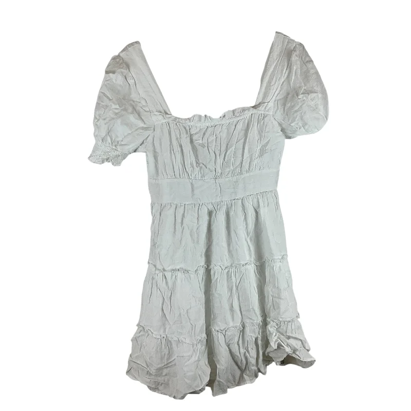 Closeout Sale Dress Casual Midi By Mine In White, Size: L