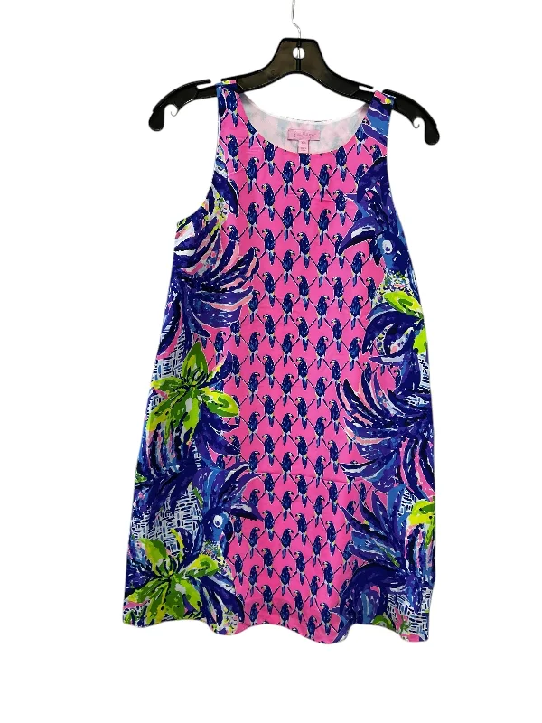 Online Specials Dress Casual Midi By Lilly Pulitzer In Green & Purple, Size: Xxs