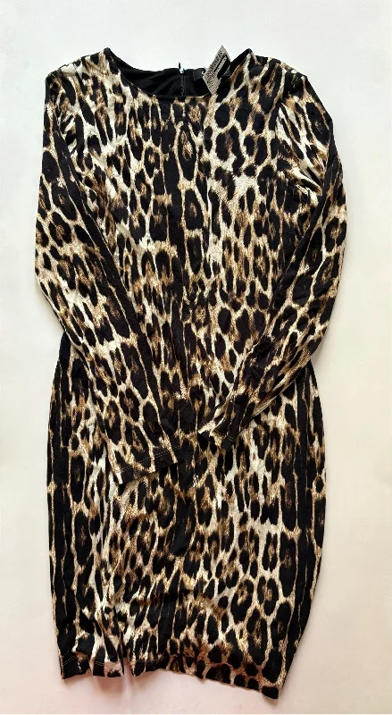 Customer Appreciation Sale Dress Casual Midi By Karen Kane In Animal Print, Size: L