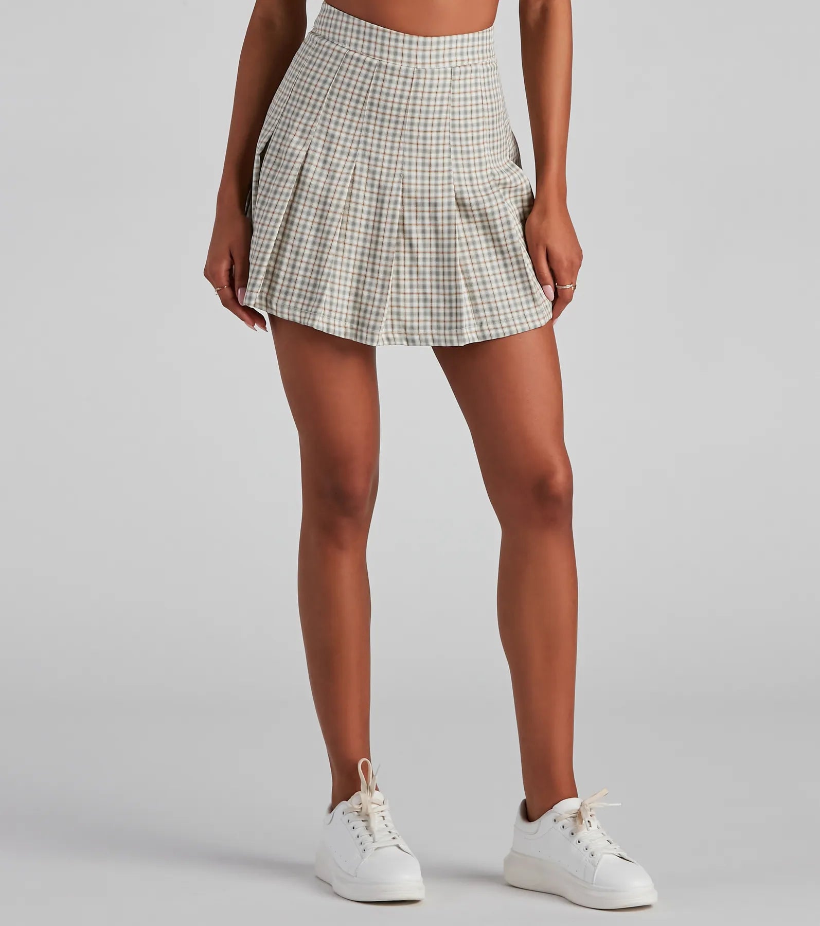 Members Only Totally Fab Plaid Skort