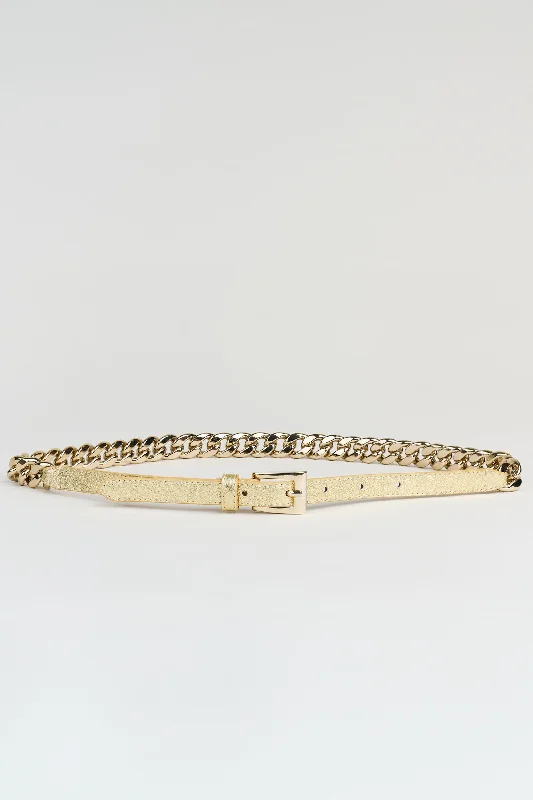 Holiday Sale Metallic Chain Belt