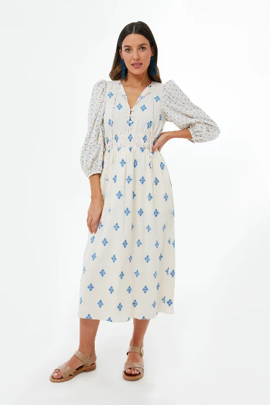 Deal Dash Blue Medallion Clementine Dress