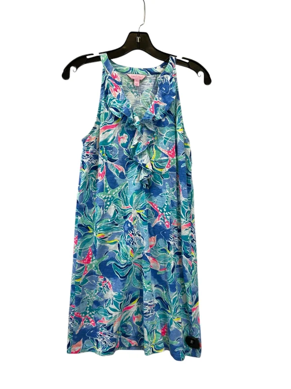 Amazing Deals Dress Casual Midi By Lilly Pulitzer In Blue & Green, Size: Xs