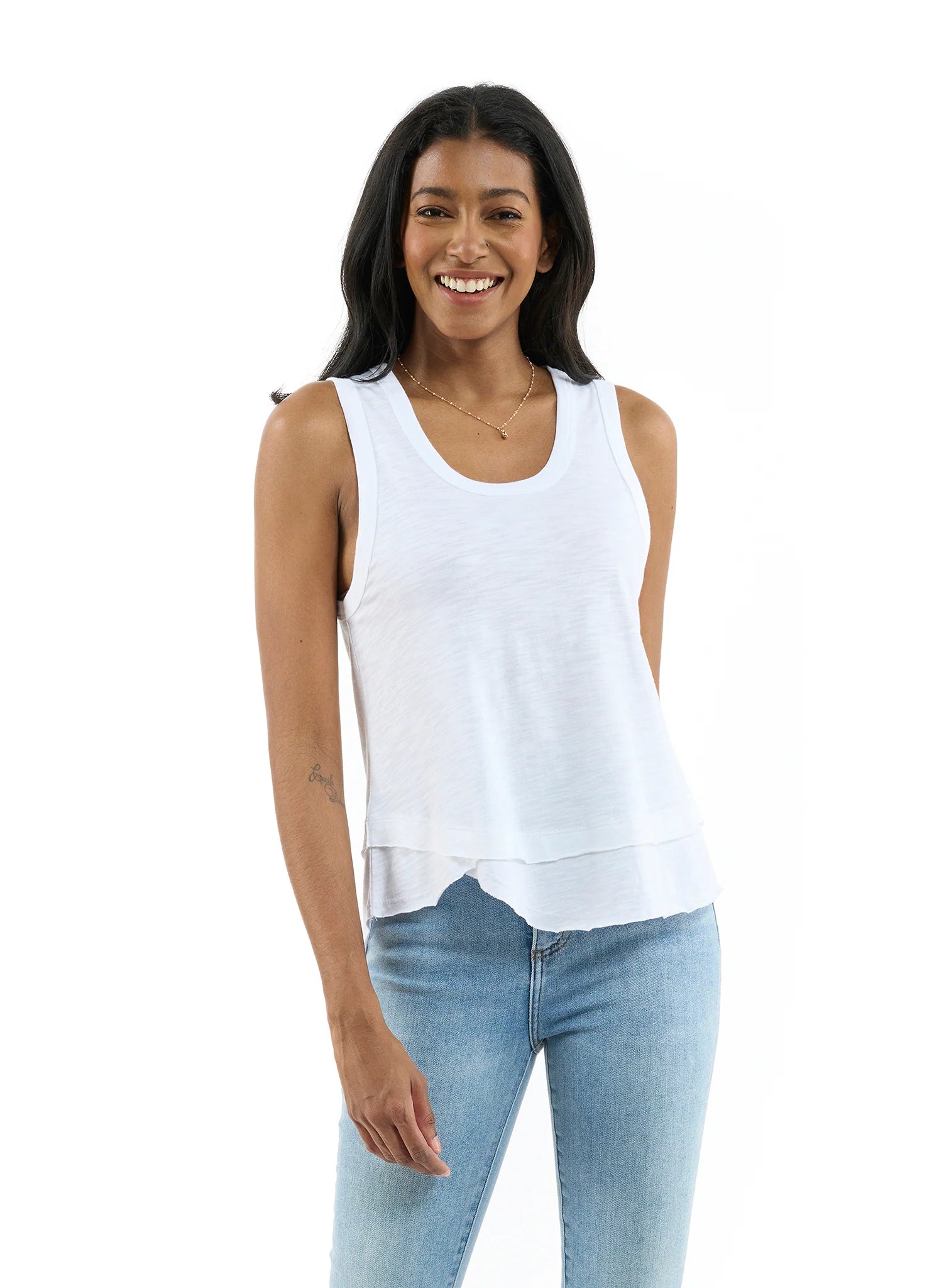 Discount Deals Ava Tank I White