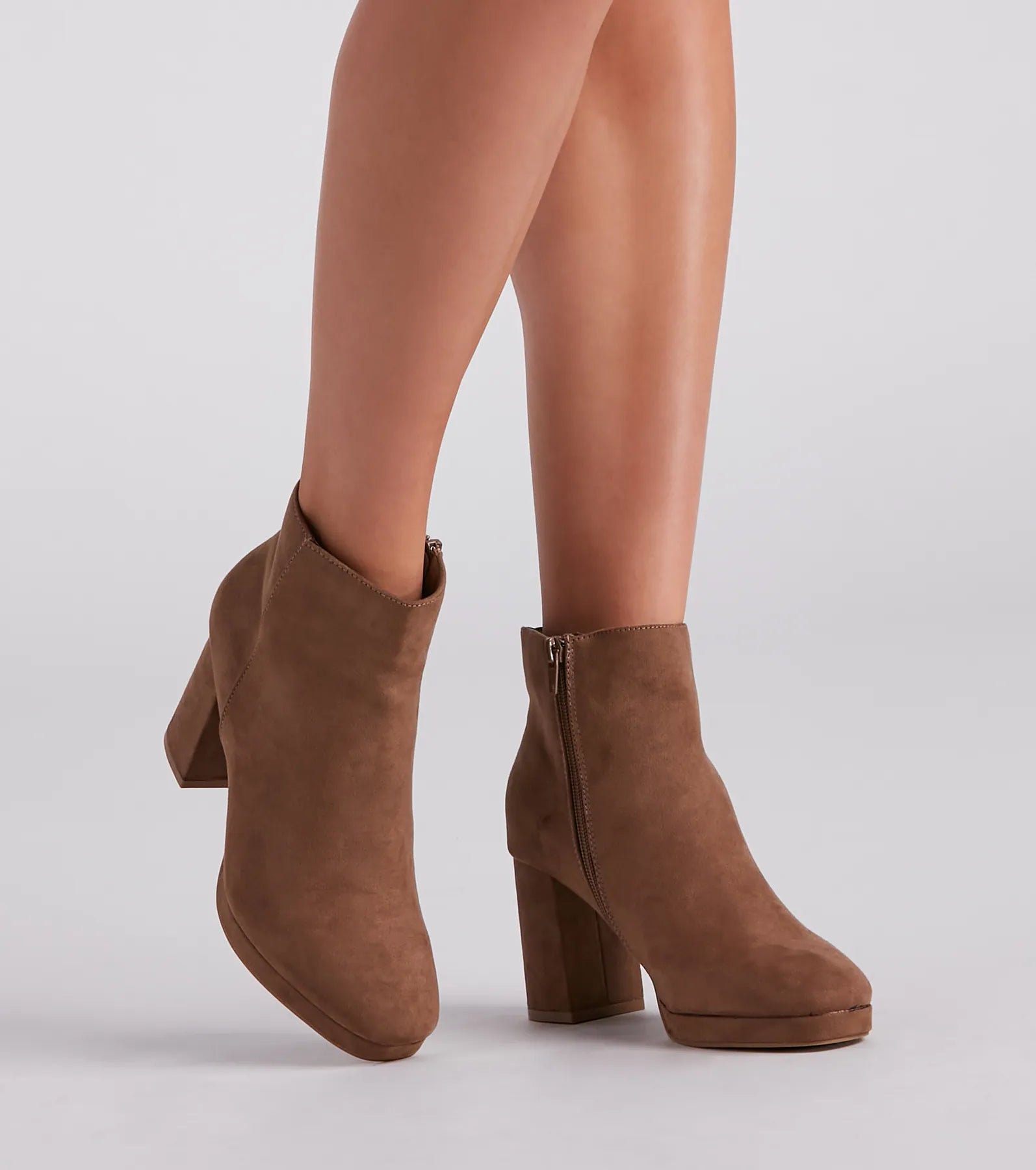 The Best Prices Autumn Perfection Faux Suede Booties