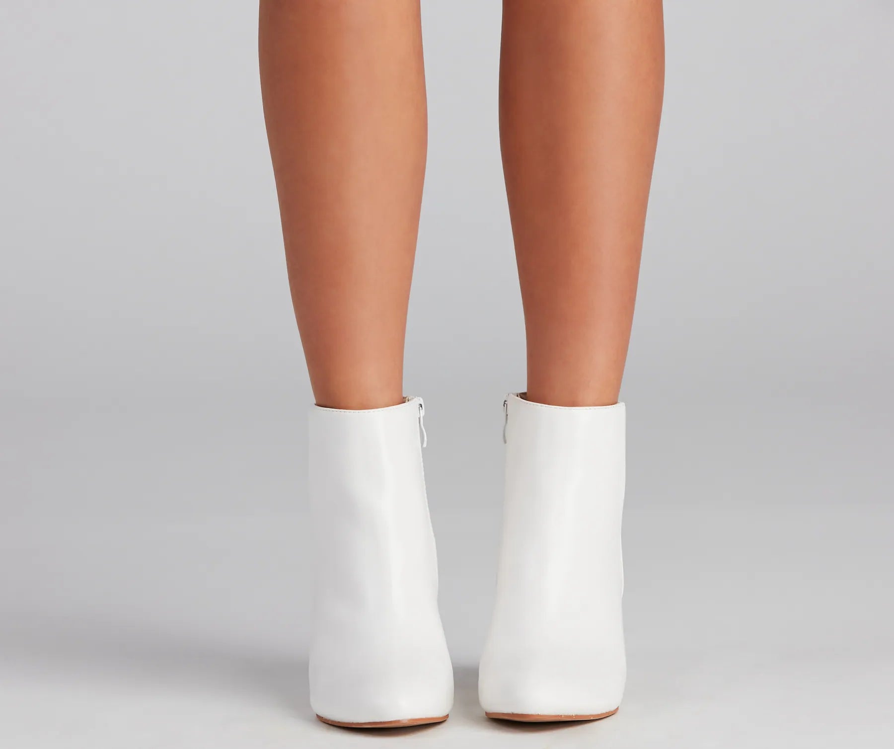 Great Deals Style Goals Faux Leather Almond Toe Booties