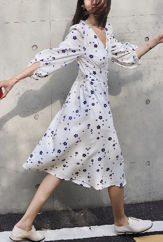 Deal Mania Emilee Dress - Ivory Print