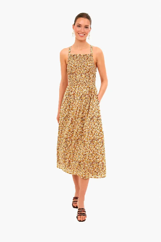 Exclusive Savings Edelyn Floral Print Claretta Midi Dress