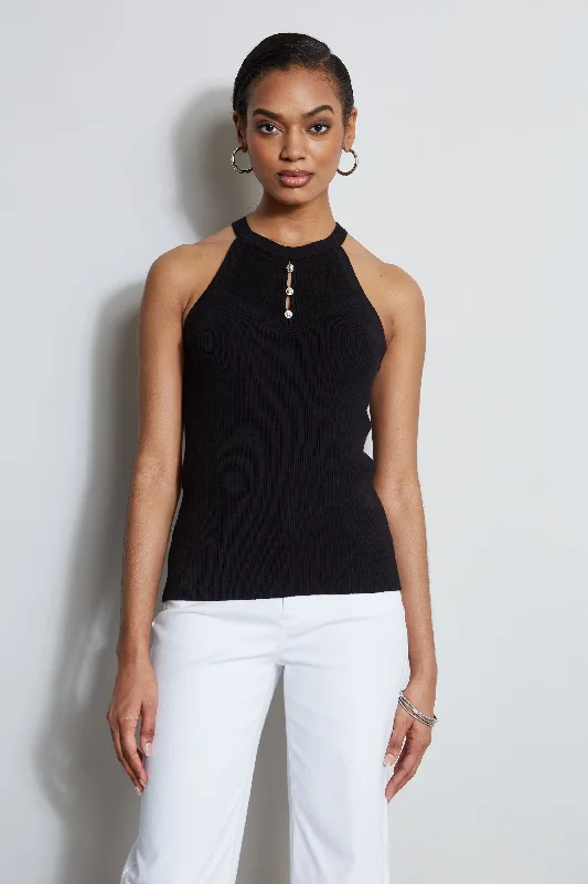 Exclusive Online Offer Halter Neck Knit Sweater