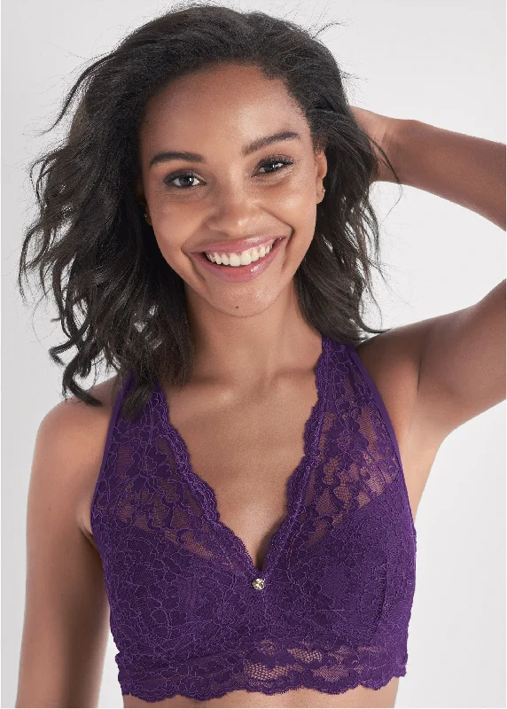 Price Break Pearl By VENUS® Racerback Bralette - Plum Passion
