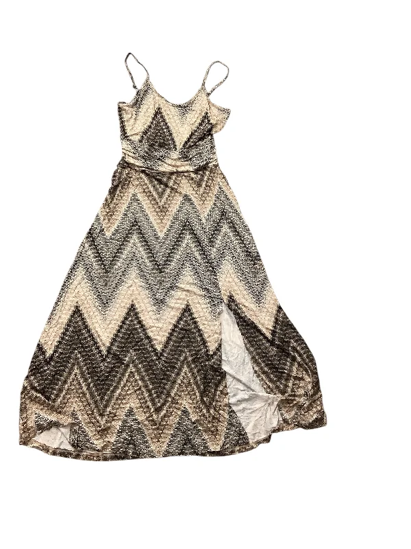 Referral Discount Dress Casual Maxi By Lascana In Brown & Tan, Size: Xs