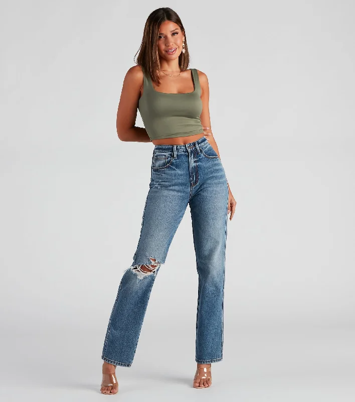 The Best Prices Jay High-Rise Straight Denim Jeans