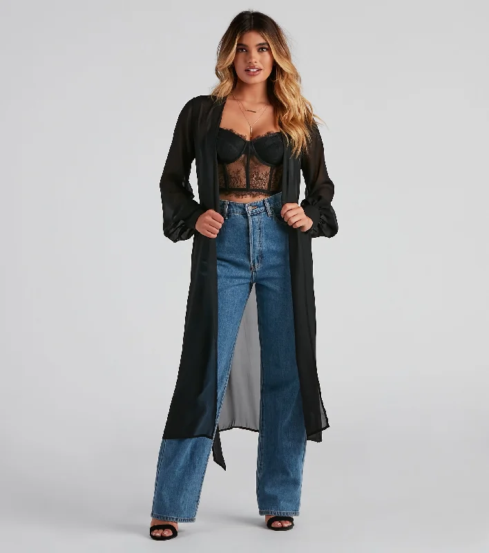 Markdown Madness Chic Perfection Chiffon Trench