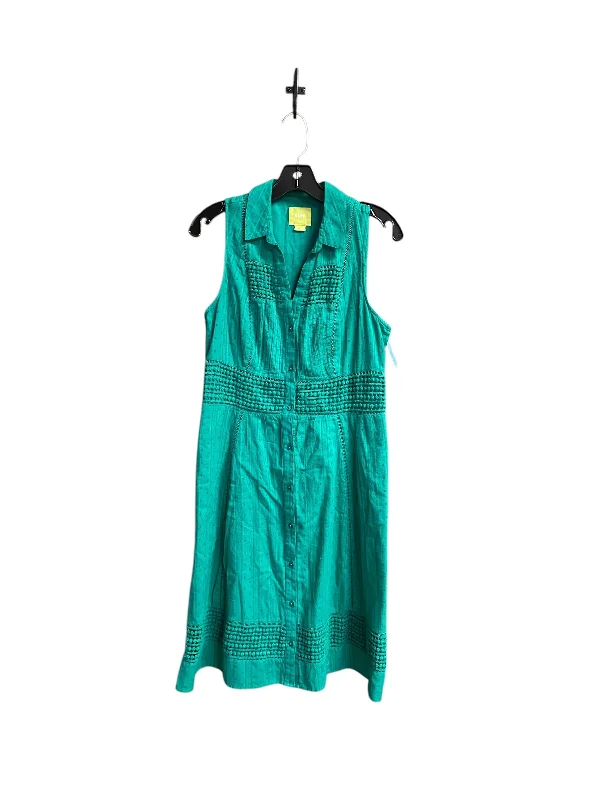 Discount Deals Dress Casual Midi By Maeve In Green, Size: M