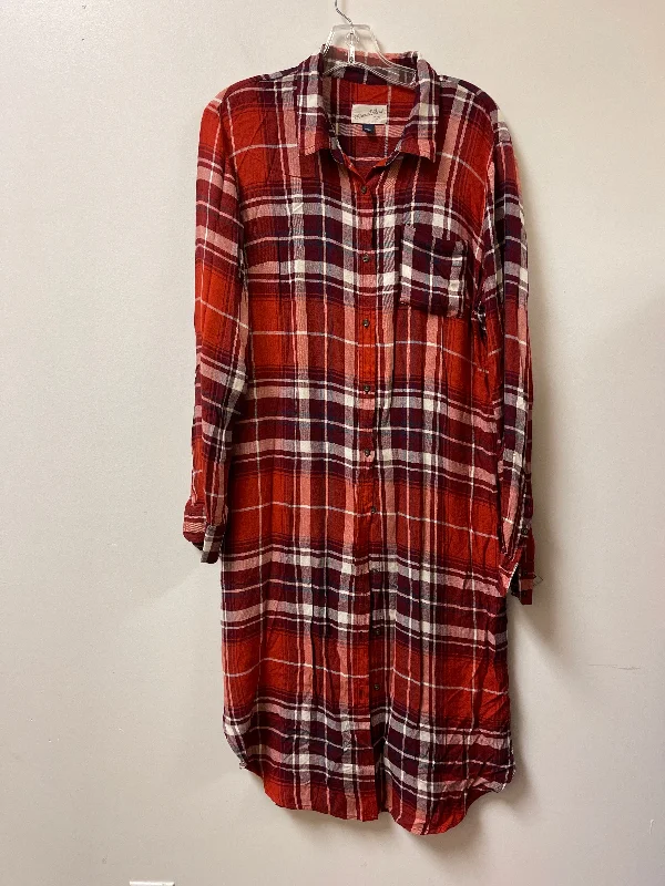 Today’s Deal Dress Casual Midi By Universal Thread In Orange, Size: L