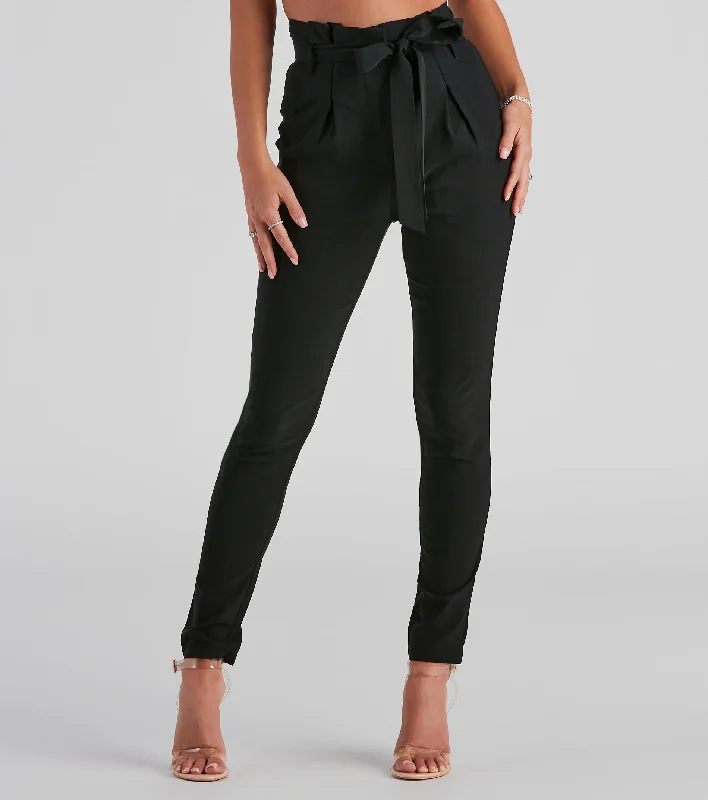 Savings Galore Power Moves Paper Bag Skinny Pants