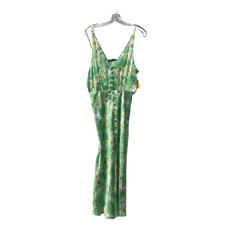 Don't Wait Dress Casual Maxi By Zara In Green, Size:L