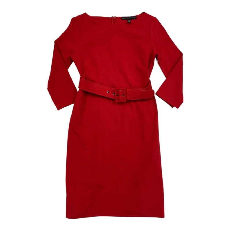 Warehouse Sale Dress Party Midi By White House Black Market In Red, Size: Xs