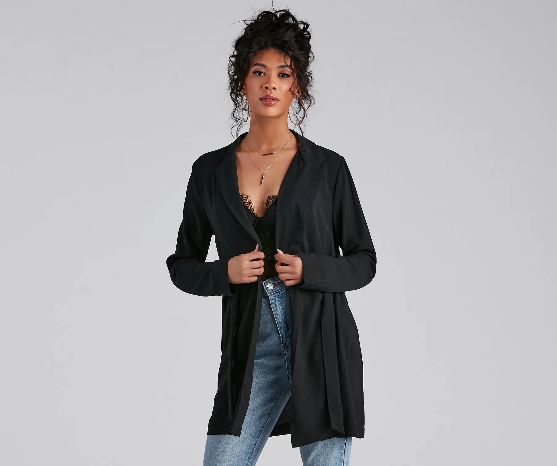 Instant Savings Simply Elevated Tie-Front Trench