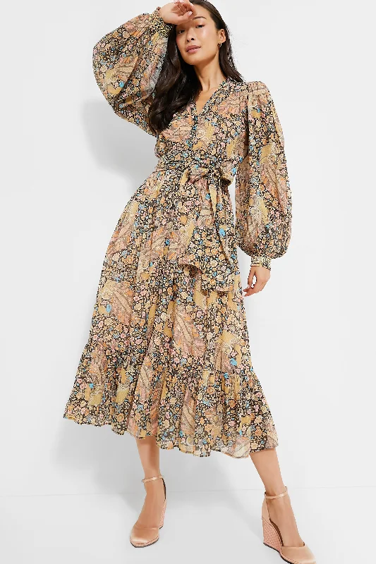 Extra Discounts Feathers Bohemian Midi Dress
