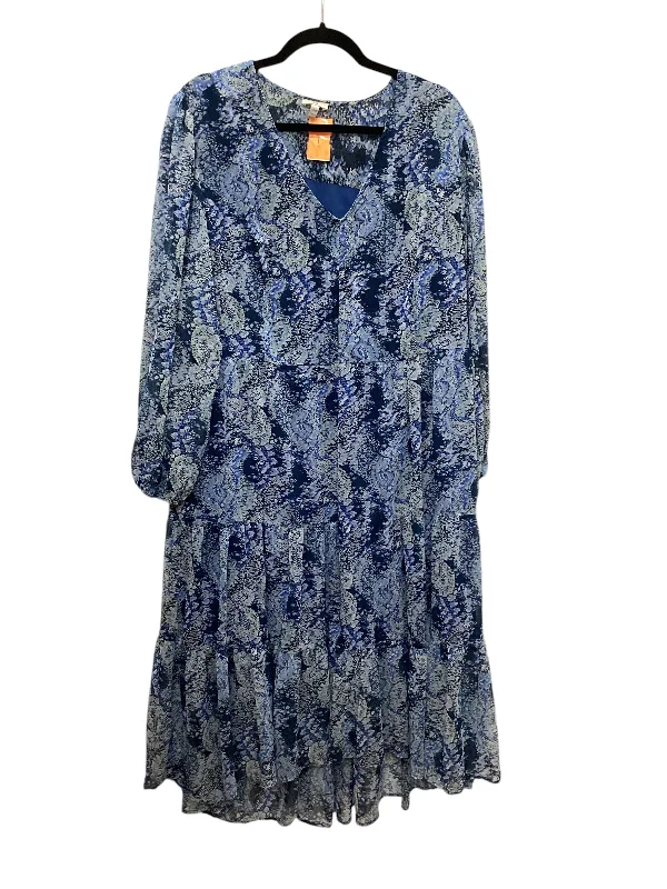 Deal Alert Dress Casual Maxi By Joie In Blue, Size: Xxl