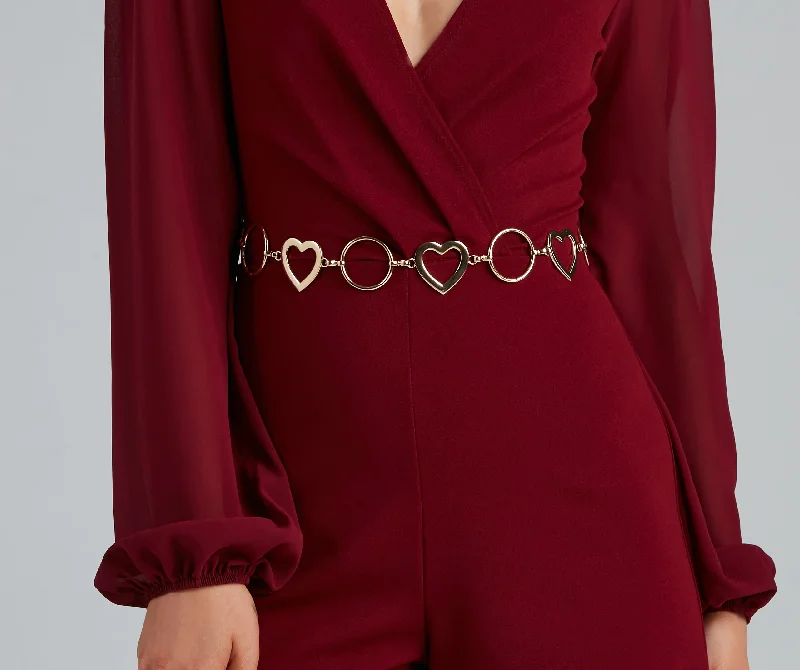 Price Rollback Heart Strings Chain Belt