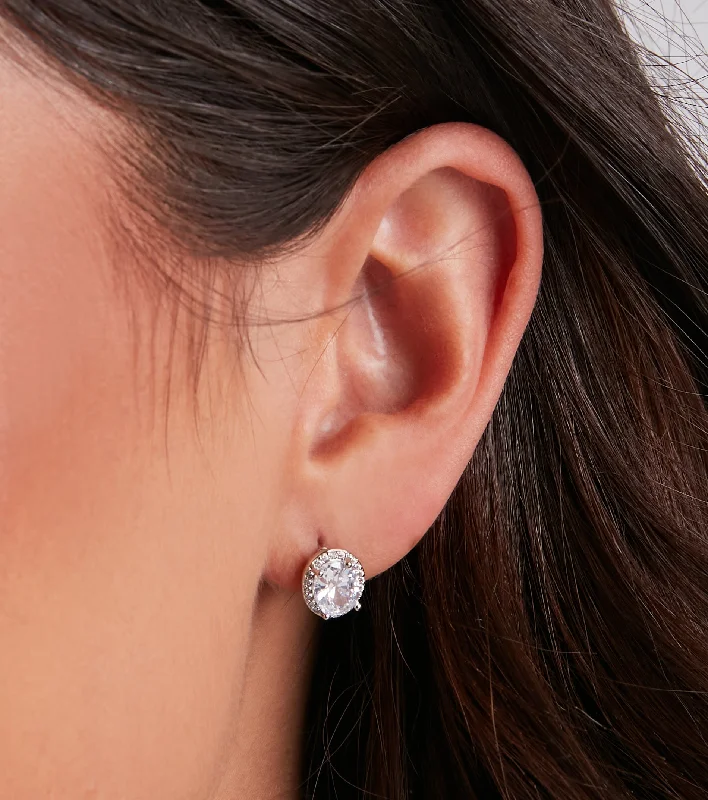 Extra Savings Luxurious Rhinestone Stud Earrings