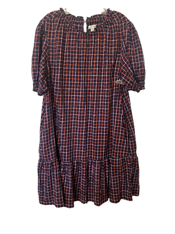 Don’t Miss Out Dress Casual Short By Free Assembly In Plaid Pattern, Size: Xxl