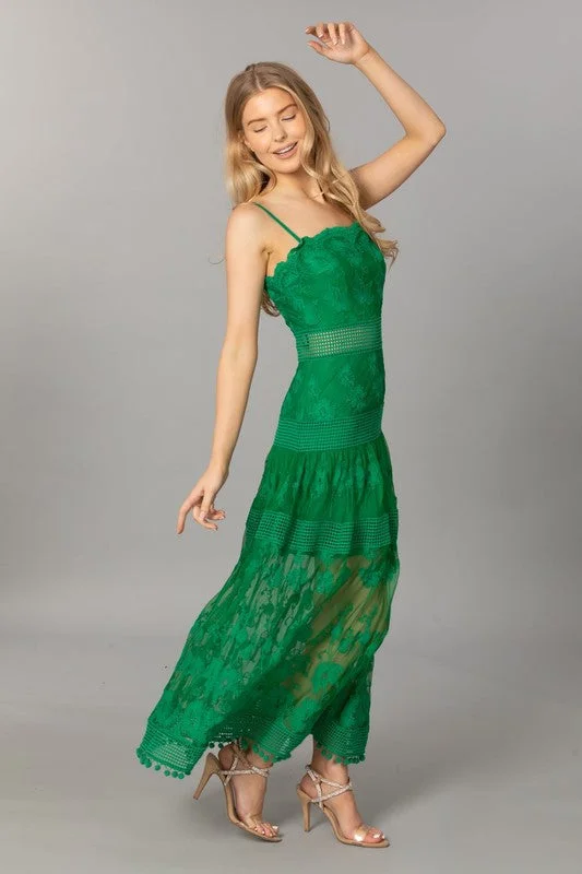 Final Clearance Kelly Midi Dress | Green