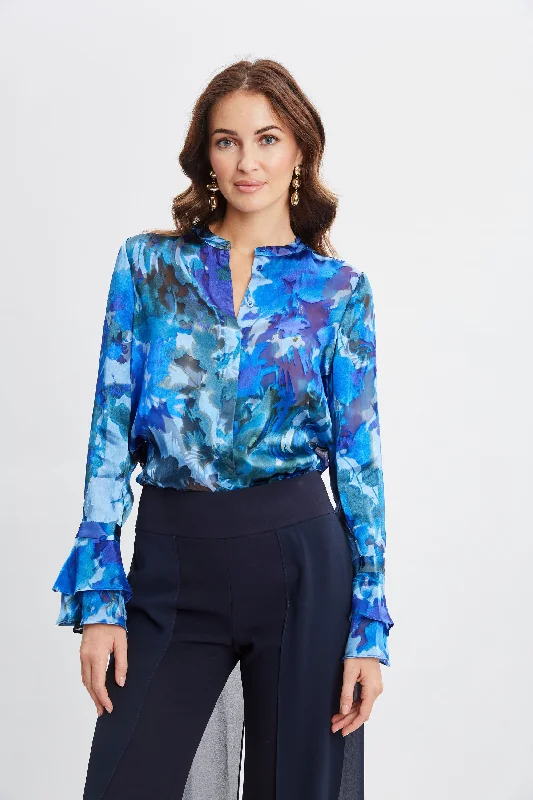 Hurry In Etched Garden Printed Shirt